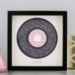 Load image into Gallery viewer, Personalized Lyrics Vinyl Print