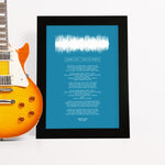 Load image into Gallery viewer, Personalized Lyrics & Sound Wave Art