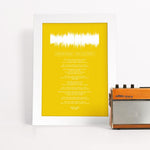 Load image into Gallery viewer, Personalized Lyrics & Sound Wave Art