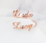 Load image into Gallery viewer, Our Moment | Custom Double Name Ring
