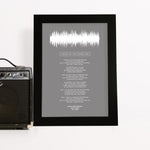 Load image into Gallery viewer, Personalized Lyrics &amp; Sound Wave Art
