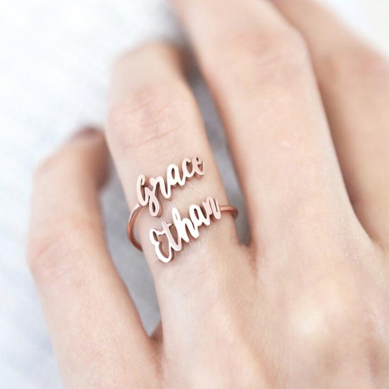 Our Moment | Custom Double Name Ring